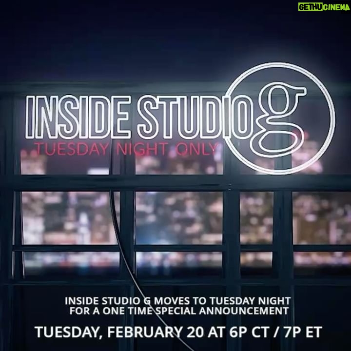 Garth Brooks Instagram - Moving #StudioG this week to Tuesday at 7pm ET… Garth has a VERY SPECIAL ANNOUNCEMENT! - Team Garth