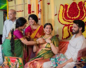 Geetha Madhuri Instagram - Seemantham Veduka !!! 

PC - @guntiartstudio 
Decoration- @vinnus_classy_events
Bommalu - @shubhamasthu_pellisamagri