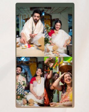 Geetha Madhuri Instagram - ఉదకశాంతి! Udhaka shaanthi!!! 

PC - @guntiartstudio