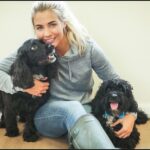 Gemma Atkinson Instagram - My arrival home celebrations aren’t always as bouncy & jumpy as they used to be. But their smiling eyes and wagging tails are proof they are still so happy I’m back. Ollie waits patiently behind the front door and Norman still brings me a toy as well 🐶❤️