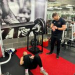Gemma Atkinson Instagram - Walking into @ultimateperformancelive Vs the end of my session. Bring on week 3! Let’s Goooooooo! 💪🏼 First few sessions I’ve actually really surprised myself in my strength. Esp upper body (must be carrying car seats for ages) im lifting now what i did at the end of the last 12 weeks I did in 2017 🤟🏼 It’s proven to me what consistency can do. It doesn’t have to be full on every time, but keeping consistency has helped massively. I’m loving being accountable again and I’m enjoying having that small bit of routine for myself. We’ve planned the sessions around Gorks being a judge and Mia’s school clubs so it’s by no means as easy as 2017 was 😂 BUT the end result will still be 1000% worth it! In fact, mentally it’s already worth it because I feel Great!
