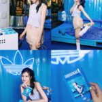 Genie Chen Instagram - ⠀⠀⠀⠀⠀⠀⠀⠀⠀⠀⠀⠀ 這次穿上一直很愛的 #adidasGazelle 來朝聖 #三葉草復古玩色街區，這已經是我買的第四個顏色了，這種厚底實搭鞋款怎樣都不嫌多呀，搭配上 #adicolor 粉紫色小背心與工裝裙穿搭，我可以偷偷混入大學上課了吧🫣 這週限定的活動必須要揪朋友手刀來玩✨🪄 📍4/9-4/14 在信義威秀前廣場 現場復古街區好玩又好吃，順便IG大秀你的#新潮復古穿搭 照。好玩的遊戲機挑戰，達到目標有機會獲得咖啡或霜淇林或潮流小禮物。 另外還有拍貼機台與厲害的「三葉草復古創作基地」盡情發揮創意，改造你的衣服鞋子，快與朋友來場特別的派對吧！ @originals_tw