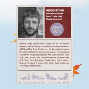 George Harrison Instagram - George’s friendship with @ringostarrmusic, and their musical work together, spanned @thebeatles and both of their solo careers. ‘It Don’t Come Easy’ was the first of several hit singles that George produced for Ringo. It featured George on guitar, @klausvoormannofficial on bass, and Badfinger’s Pete Ham and Tom Evans singing backing vocals. The following year Ringo joined the band for George’s Concert for Bangladesh - including Klaus, Pete and Tom - and this was the one song that Ringo sang at the concert. George produced ‘Back Off Boogaloo’ for Ringo in London at Apple Studio shortly after The Concert for Bangladesh. George played all the guitars on the track and was joined by ‘All Things Must Pass’ alumni Gary Wright on piano and Klaus Voormann on bass. 

Click link in bio to preorder the All Things Must Pass 50th Anniversary album and stream ‘Run of the Mill (Take 36)’, ‘Cosmic Empire (Day 2 Demo) & ‘Isn’t It A Pity (Take 27)’ now.

#ATMP50