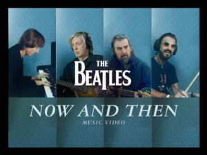 George Harrison Instagram - The official music video for ‘Now And Then’, directed by Peter Jackson, is live on @thebeatles YouTube channel.

Peter describes finding “a collection of unseen outtakes in the vault, where the Beatles are relaxed, funny and rather candid. We wove humour into some footage shot in 2023. The result is pretty nutty and provided the video with much needed balance between the sad and the funny.” 

“I realised we needed the imagination of every viewer to create their own personal moment of farewell to The Beatles”

Jackson concludes by saying he has “genuine pride” in the finished piece, his first ever music video “and I’ll cherish that for years to come”.

#NowAndThen