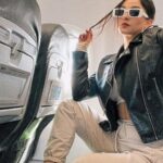 Geraldine Galvan Instagram - POV : El avión lleva 1 hora sin despegar 💙✈️