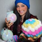 Geraldine Galvan Instagram - ✨Esferas navideñas hechas en casa 🎄✨ Son súper fáciles de hacer y económicas ✨