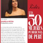 Gianella Neyra Instagram – Este año @forbes_peru me ha considerado en la lista de las cincuenta mujeres más poderosas del país 💖💖. ¡Qué sorpresa más bonita, un honor!
Que orgullo y que  cierre maravilloso de este arduo trabajo que solo nos da felicidad tras felicidad @scvdlapelicula 🎥. 
Además que importante generar estos espacios donde nos reconozcamos, nos celebremos y generemos lazos y caminos para seguir logrando cosas maravillosas juntas 💖
¡Me siento honrada, súper feliz de hacer lo que amo y recibir noticias tan lindas como esta!