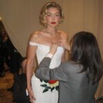 Gigi Hadid Instagram - before the ball (by @lilmami_lani) / appreciation post for the @thombrowne team - especially Emer, Chia-Chi, Corinna, and Edna who were with me zipping, holding, sewing, tying, cutting til the minute I hit the carpet. This moment is nothing without your skill and dedication!! & To Thom— I have been a fan of your work for as long as I can remember; it’s a dream come true to have collaborated with you. Thank you all so much💛 & to my girls @lilmami_lani @mimicuttrell @cgonzalezbeauty @laurapolko thank you always for your friendship and creativity