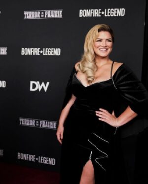 Gina Carano Instagram - Here we go!! 
#TerroronthePrairie premier!!
❤️‍🔥❤️‍🔥❤️‍🔥
@realdailywire 
@dailywireentertainment 
@bonfirelegend