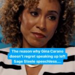 Gina Carano Instagram - Hindsight is always 20/20.  So after getting fired by @disney & canceled in Hollywood, I asked @ginajcarano if there is anything she would have done differently.  Her answer - which involved her best friend, Anthony - left me speechless.   Link to full episode in bio 🔗 #sagesteeleshow