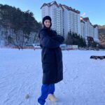 Glaiza de Castro Instagram - Ito na nga ang isa sa mga coldest locations namin sa @gmarunningmanph in South Korea! At tonight niyo na rin ma wi witness ang first nametag ripping for this season! May pag rip sa winter eh! Paano?! Abangan mamayang 7:15pm on @gmanetwork 😎
