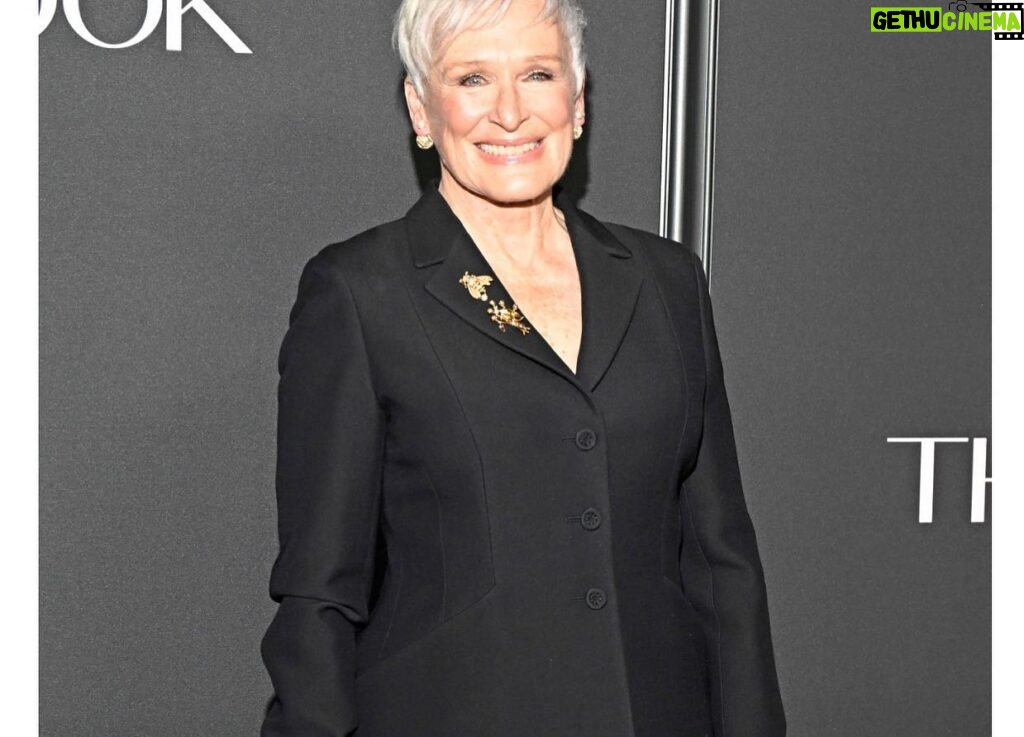 Glenn Close Instagram - What a night! Thrilled to join fellow cast members for the world premiere of THE NEW LOOK! So proud to be a part of the story. And incredibly proud of Adam Kessler for what he has created. Makes me very proud to be an actor, inspired by beautiful work. Thank you @appletv for putting THE NEW LOOK out into the world. And thank you DIOR for the beautiful frocks! Everyone tune in on VALENTINES DAY--Feb. 14. ❤️