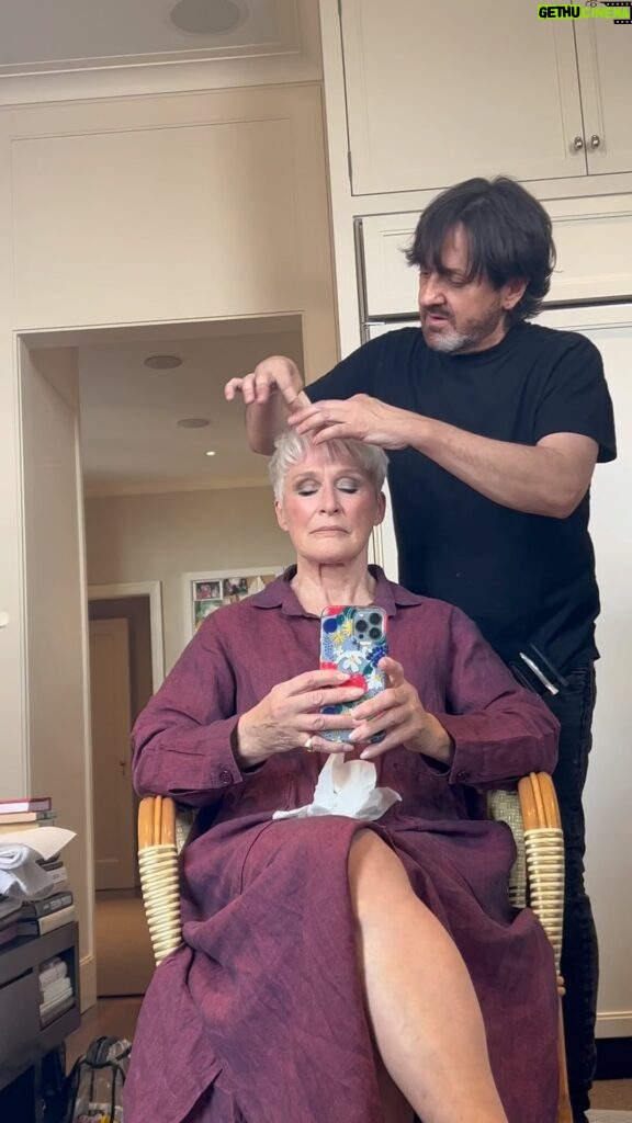 Glenn Close Instagram - Curtis sculpting for the MET BALL.