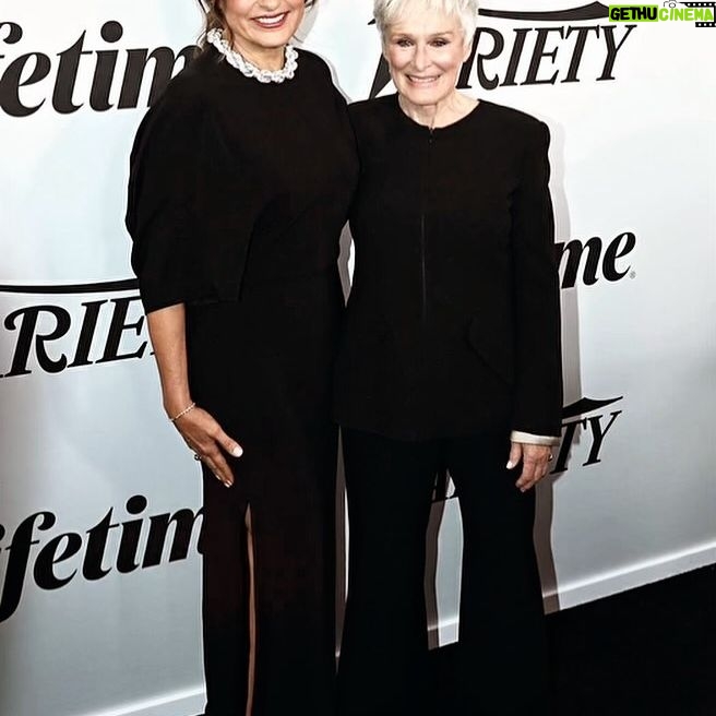 Glenn Close Instagram - What a joy to be at the VARIETY Power of Women Lunch supporting my astonishing friend, Mariska Hargitay. The energy under the tent was palpable. Also honored: Amy Schumer, and Anitta.
