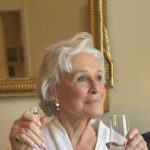 Glenn Close Instagram – My favorite champagne! 
#paris
#parisfashionweek 
@dior @diorbeauty 
@ruinart