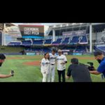 Gloria Estefan Instagram – So proud of @emilioestefanjr with his #strike first pitch @marlins Go baby!!! ⚾️🏟️👏👏 Estoy muy orgulloso de ti @emilioestefanjr #PrimerPicheo #MiamiMarlins Thank you @hardrockholly and @onyourfeetbway for this collaboration – On Your Feet will be at Hard Hotel & Casino Hollywood – April 11-13 Get your tickets today!!!