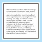 Gloria Steinem Instagram - I have been taking some time to think about John Lewis, and the indelible lessons, good trouble, and change he brought to the world. I have included here a long ago memory. He was a great person before he was a Great Man. Photo: Wikimedia Commons