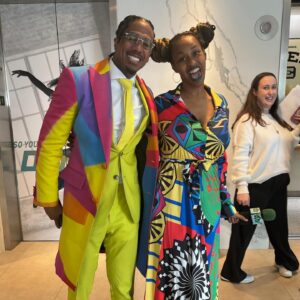 Glozell Green Instagram - I had a great time at @foxtv for their spring preview! Nick Cannon and I are matching!!! #FoxAmbassador