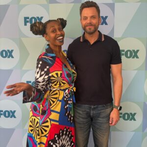 Glozell Green Instagram - I had a great time at @foxtv for their spring preview! Nick Cannon and I are matching!!! #FoxAmbassador