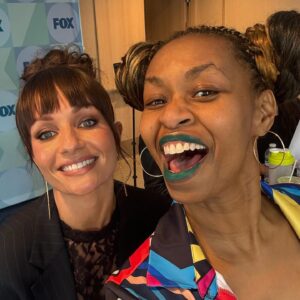 Glozell Green Instagram - I had a great time at @foxtv for their spring preview! Nick Cannon and I are matching!!! #FoxAmbassador