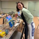 Gong Hyo-jin Instagram - Sip and Paint 🍷🎨🖌️