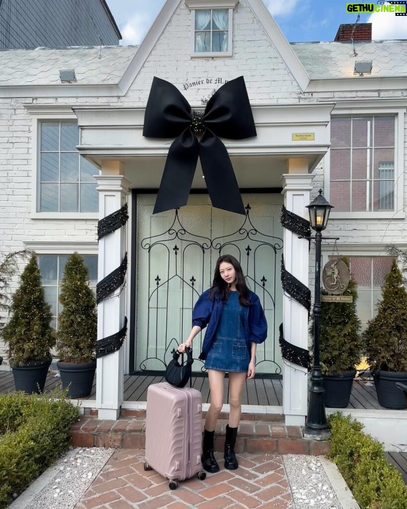 Gong Seung-yeon Instagram - 어떤 룩에나 잘 어울리는 투미 아스라 컬렉션, 딸기우유 색감의 여리여리한 19 디그리 캐리어💕 #광고 #TUMI #TUMIAsra #TUMIKR #TUMI19D