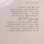 Grace Byers Instagram - In those times of boundary-setting, if you find yourself feeling guilty, second-guessing your needs or sensing retaliation from others, let this be a gentle reminder that you are worthy of every boundary you place. ⁠ ⁠ Feelings may ebb flow because setting a boundary can be hard. But, in the end, you matter. Your heart, soul and spirit matter. Your self-care, needs and desires matter.⁠ ⁠ Take a breath. Set your boundary. Administer grace to yourself. Repeat.⁠ ⁠ (You are worthy.)⁠ ⁠ 🤍