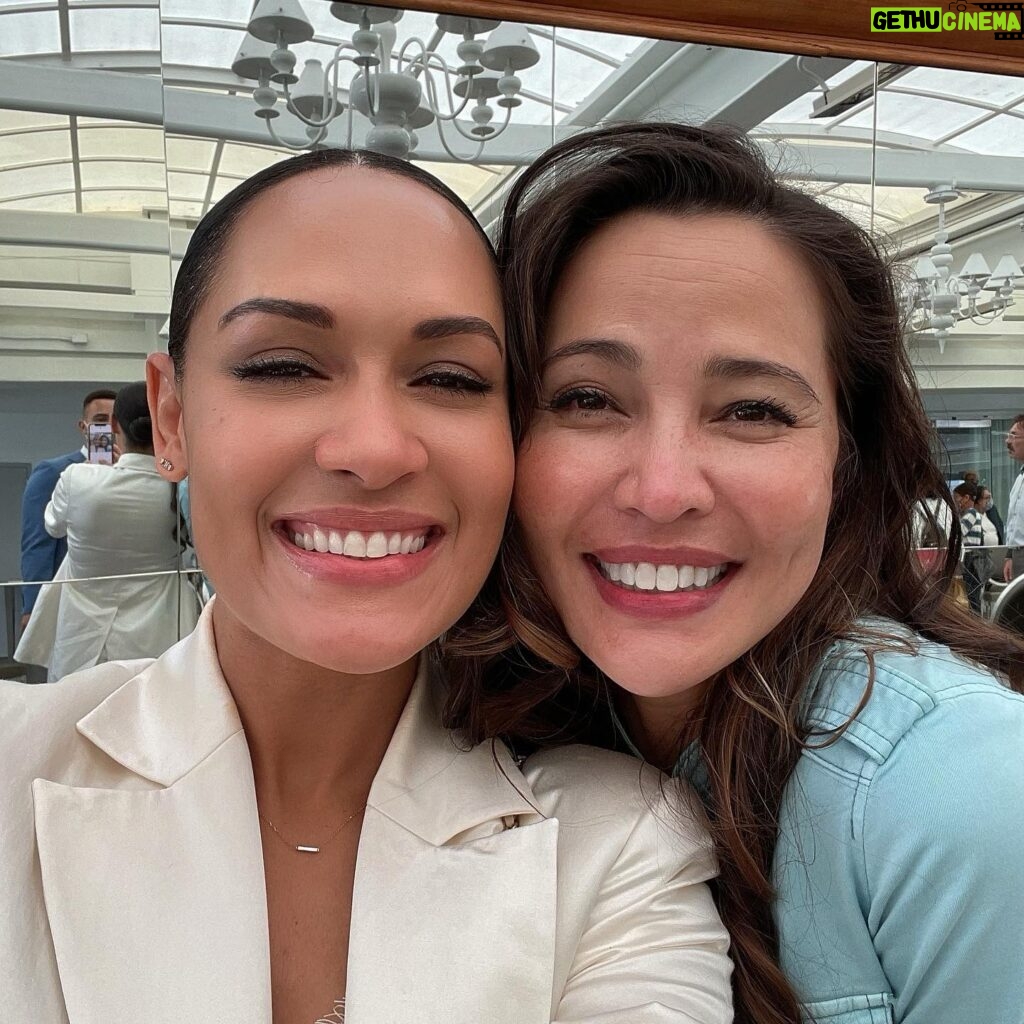 Grace Byers Instagram - Still celebrating my birthday love @laurinepriceofficial today. The amount of joy you bring into my life cannot be described or encapsulated. I’m so happy that one day, years ago, when our building’s communal dryer went on the fritz, we bonded over throwing ourselves on top of it, as we laughed until we cried. We’ve never stopped laughing. Love you forever, Sparrow. So happy you were born. 🤍🎈