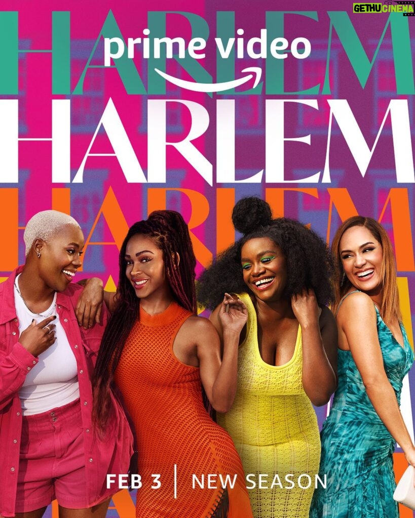 Grace Byers Instagram - The sQUAD is back and Harlem is getting HOT! ❤️‍🔥 New episodes premiere on February 3, only on @primevideo! @harlemonprime