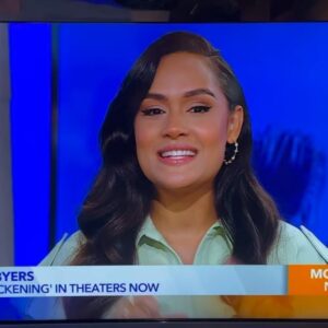 Grace Byers Instagram - Loved this mint green number, just in time for the summer! 💚

Thank you @ktla5news for having me, as we talked about The @Blackening - in theaters now!

Glam Team - you all are out of control at this point 😭. These tresses are pressed, face is beaten and even my shoes have little green heels! 😩
Thank you all. 💚

stylist x @adenarohatiner
hair x @kiyahwright1
makeup x @tayriverabeauty
dress x @leolin_official
shoes x @3juin_official
jewelry x @sterlingforever
