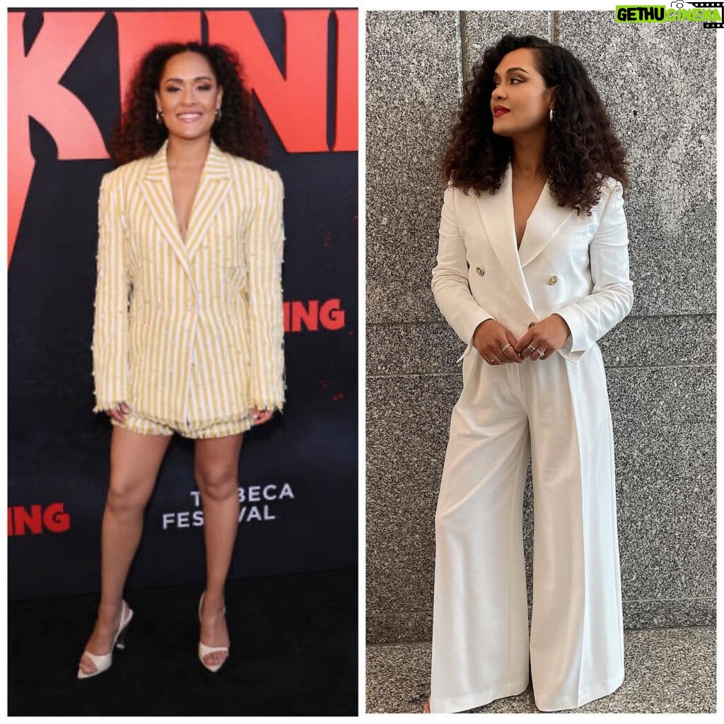 Grace Byers Instagram - Still on a high from the premiere of The @Blackening at the Apollo. (Have you all seen #TheBlackening, yet??) 😍 Shoutout to my amazing glam team as always - so grateful for you! 🤍💛🤍 stylist x @adenarohatiner premiere fit x @lethanhhoa_official premiere shoes x @3juin_official press fit x @pinkoofficial @blackhalo press shoes x @schutz all jewelry x @sterlingforever •~•~•~•~•~•~•~•~•~•~•~•~•~•~ all hair x @ursulastephen 💁🏽‍♀️ all makeup x @rebeccarestrepo💄