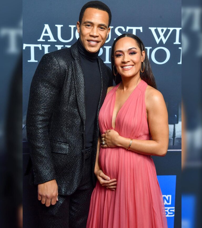 Grace Byers Instagram - Happy Opening Night on your Broadway Debut, my beloved King!! 🖤👑🎭😍🌟 Words absolutely fail when it comes to describing how deeply and overwhelmingly proud we are of you, @traibyers. What a night!✨ stylist x @adenarohatiner hair x @ursulastephen makeup x @jessicasmalls dress x @adamlippes shoes x @tamaramellon jewels x @levian_jewelry Hubby: stylist x #alisonhernon grooming x @jessicasmalls fit x @catouwear