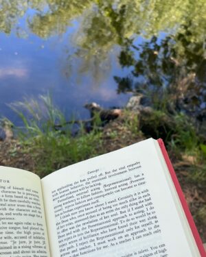 Grace Caroline Currey Instagram - happy places: feeding ducks, quiet days with pals, dance with mama, love notes in coffee grounds