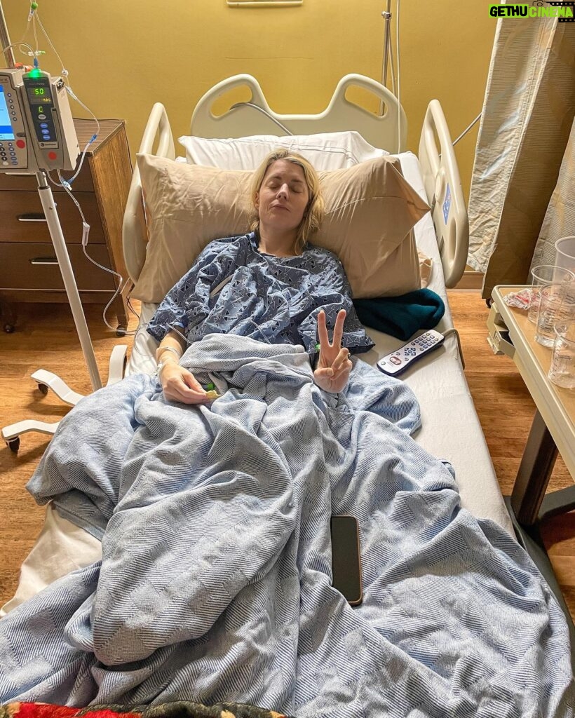 Grace Helbig Instagram - Health update: I’m doing much better now, but last week I had to go to the ER because I felt like I was dying. Turns out I have a bacterial infection! Cute! I posted a story time video on my YT explaining how I got there and the hero’s journey I went on to give the nurses a stool sample while I felt like I was half alive. Oh and I did the AI yearbook thing while they held me overnight and this was my favorite picture.