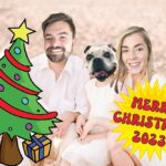 Grace Helbig Instagram – Merry Christmas, from the Helbig/Morgan household. We decided to do a more traditional Christmas card this year.