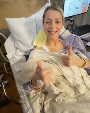 Grace Helbig Instagram - Thumbs up if your lumpectomy went well yesterday and you didn’t say anything weird to the nurses while under anesthesia (that I know of)! I even ran into an old friend in the bathroom!