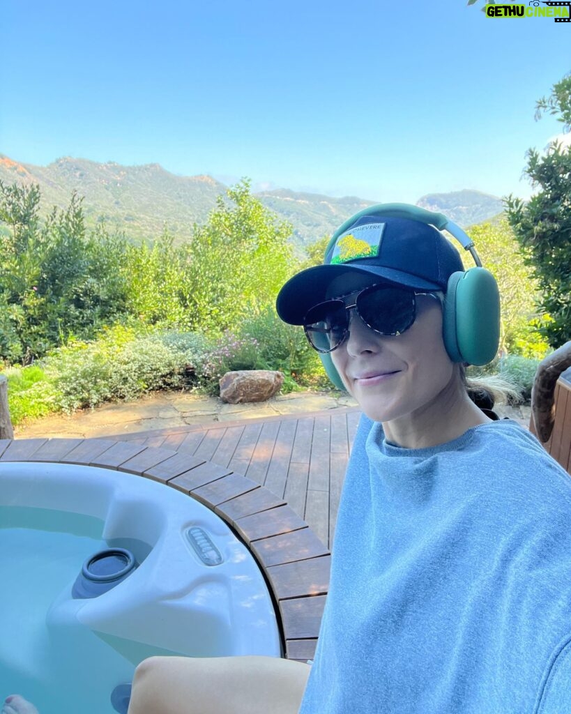 Grace Helbig Instagram - I’m in my “get in the hot tub of an Airbnb dressed like a professional poker player from the waist up” era. Anyway, we did a cute little staycation at a really beautiful Airbnb and it was cute and beautiful.