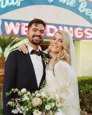 Grace Helbig Instagram - Happy one year of marriage to my husband, best friend, and person I literally can’t live without! This year got different…and harder…and weirder than we expected but it’s only made me love you more. And wow us knuckleheads really can do a lot together. Can’t wait til we get to do the “health” part of “in sickness and in health”! I love you, @elliottmorgan!

📸: @st.chelle