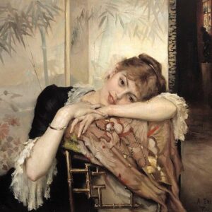 Grace Van Dien Instagram - The Parisienne (Virginie) by Albert Edelfelt 1883