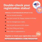Gracie Gillam Instagram - **read the** Some states have later registration online and in person Go to votesaveamerica.com/states