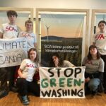 Greta Thunberg Instagram - Week 292. Today we are several people and groups protesting in Sundsvall, outside @scaskog AGM. Forestry is Sweden’s single largest emitter of greenhouse gases, and the main driving factor behind loss of habitat and species. SCA is Europe’s largest private forest owner, and we are demanding an end to their systematic clearcutting of irreplaceable natural forests with high importance for climate and biodiversity. After the demonstration, some of us went inside their AGM to ask the uncomfortable answers they don’t want to answer and demand accountability. SCAs forestry is built on systematically expanding into the last remaining natural forests, forests whose conditions are vital for many species and which have stored carbon for up to thousands of years and thus both slow down and act as protection against the climate crisis. These ecosystems are then destroyed to make place for the replanting of environmentally harmful monocultural tree plantations. Often, these monocultures consist of invasive lodgepole pine, which is devastating for indigenous Sámi reindeer herding. Clearcutting is also a climate bomb. The carbon that is emitted during the clearcuts takes many decades for the replanted trees to reabsorb. This is time we do not have in an escalating climate emergency. After harvesting, the vast majority of the biomass goes to short-lived products and bioenergy with a higher carbon footprint than burning fossil fuels. The level of awareness around these issues is almost non-existent today. In this knowledge gap, false solutions to the climate and environmental crisis flourish. False solutions that lead to increased exploitation of nature, continued emissions of greenhouse gases that destabilise the planet and cause the death and suffering of countless people, and continued colonisation and destruction of lands that we all depend on. We demand protection and restoration of forest ecosystems, an end to clear-cutting and the planting of lodgepole pine as well as a transition to making long-lived products. #SCAndal #ForestsAreNotRenewable #StandWithSápmi #FridaysForFuture
