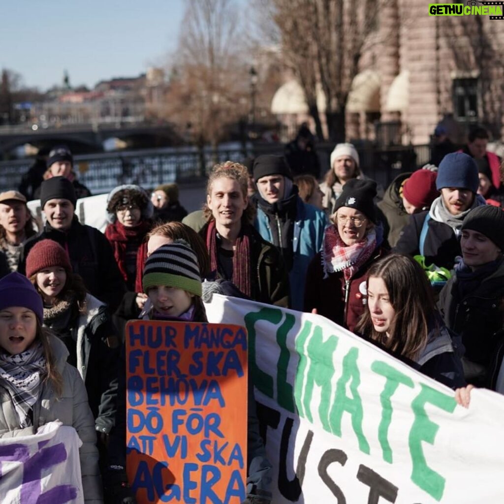 Greta Thunberg Instagram - Week 291. Today for the fifth day in a row, young people blocked entrances to the Swedish parliament to draw attention to the climate crisis and all those suffering from it today. Today it is also the fifth anniversary of the first global climate strike, when we filled the streets in our millions and striked for climate justice. We are not going anywhere. This fight has only just begun.