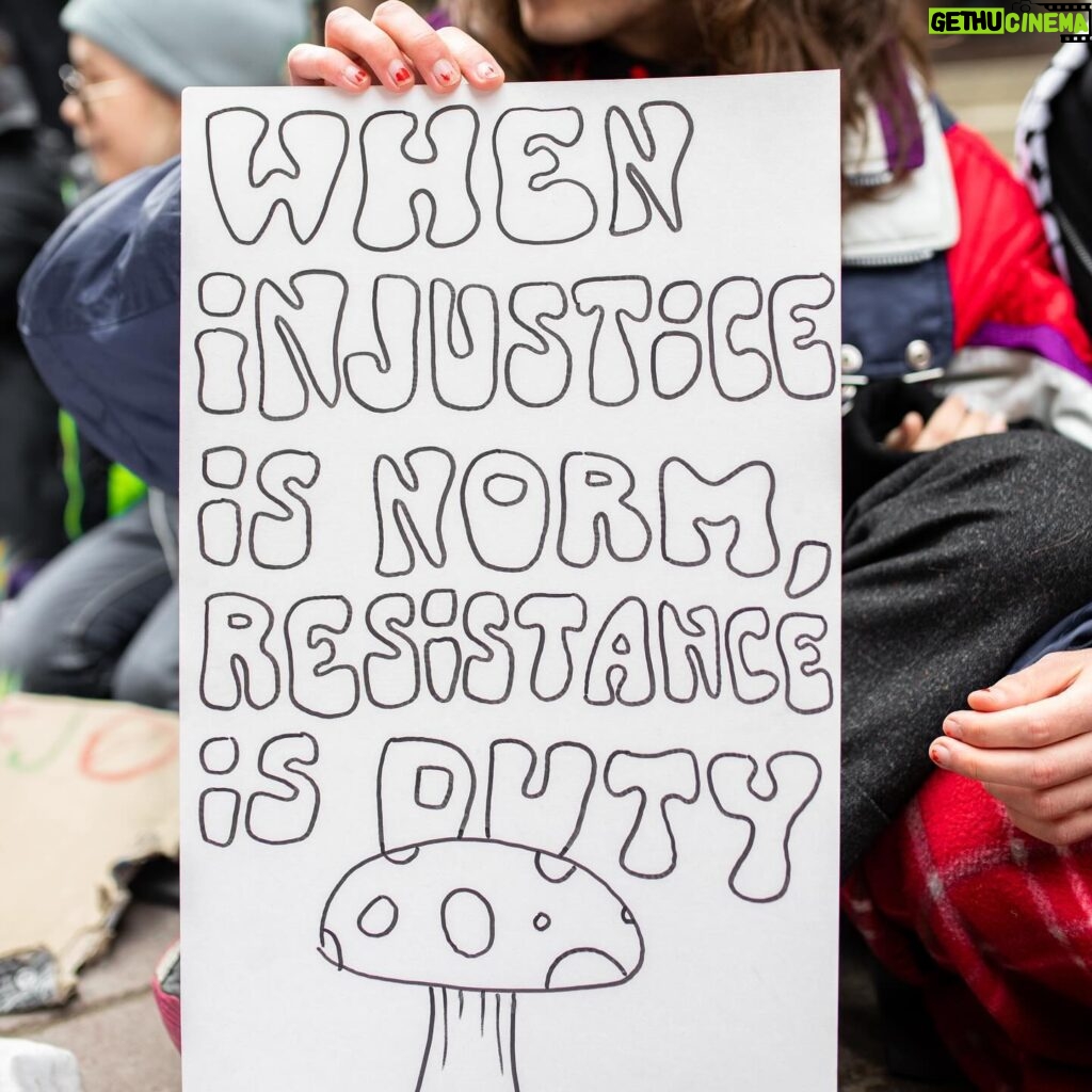 Greta Thunberg Instagram - Week 291. Today for the fifth day in a row, young people blocked entrances to the Swedish parliament to draw attention to the climate crisis and all those suffering from it today. Today it is also the fifth anniversary of the first global climate strike, when we filled the streets in our millions and striked for climate justice. We are not going anywhere. This fight has only just begun.