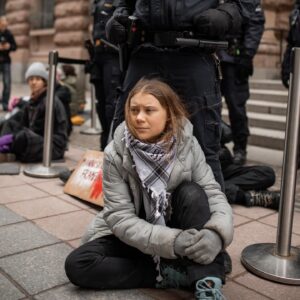 Greta Thunberg Instagram - Week 291. Today for the fifth day in a row, young people blocked entrances to the Swedish parliament to draw attention to the climate crisis and all those suffering from it today. Today it is also the fifth anniversary of the first global climate strike, when we filled the streets in our millions and striked for climate justice.
We are not going anywhere. This fight has only just begun.