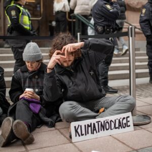 Greta Thunberg Instagram - Week 291. Today for the fifth day in a row, young people blocked entrances to the Swedish parliament to draw attention to the climate crisis and all those suffering from it today. Today it is also the fifth anniversary of the first global climate strike, when we filled the streets in our millions and striked for climate justice.
We are not going anywhere. This fight has only just begun.