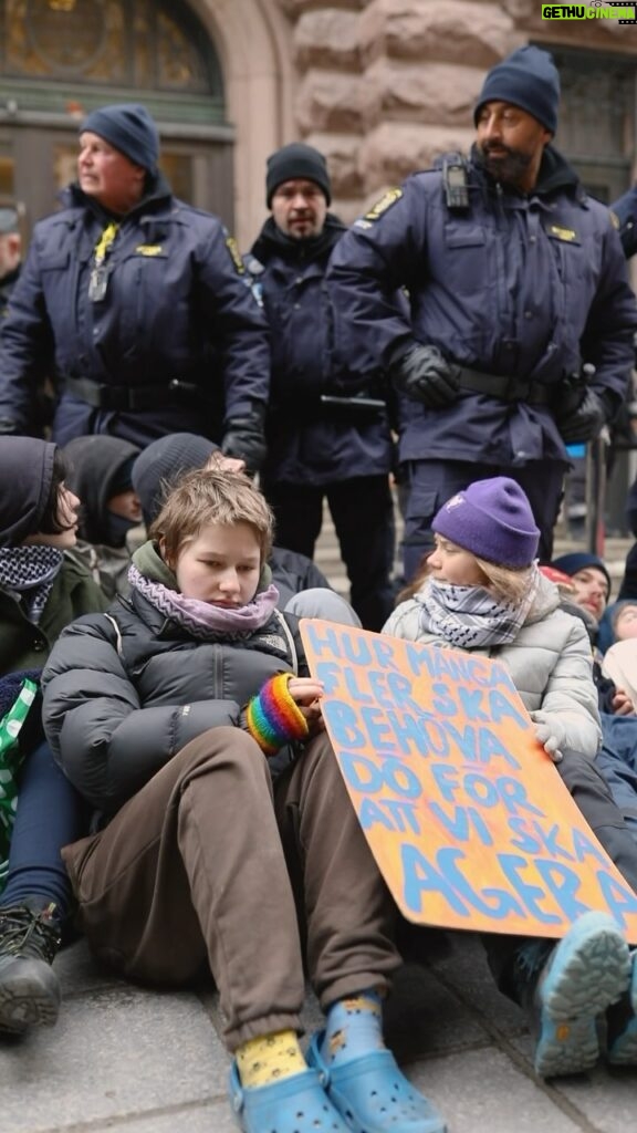 Greta Thunberg Instagram - This week, for four days in a row, young people have been blocking the entrances to the Swedish parliament - the Riksdag - to demand climate justice. We will be back tomorrow morning and hope to see you there outside the parliament! We cannot be bystanders in a planetary emergency that is threatening both present and future basic living conditions, and where people are sacrificed to benefit short term economic profits for the rich minority. The science is clear, and the most affected people have long been sounding the alarm about the consequences of today’s business as usual, but they have been ignored and actively silenced. When injustice is norm, resistance becomes duty. We urge everyone to join us in the fight for climate justice! 🎥: @chris_kebbon