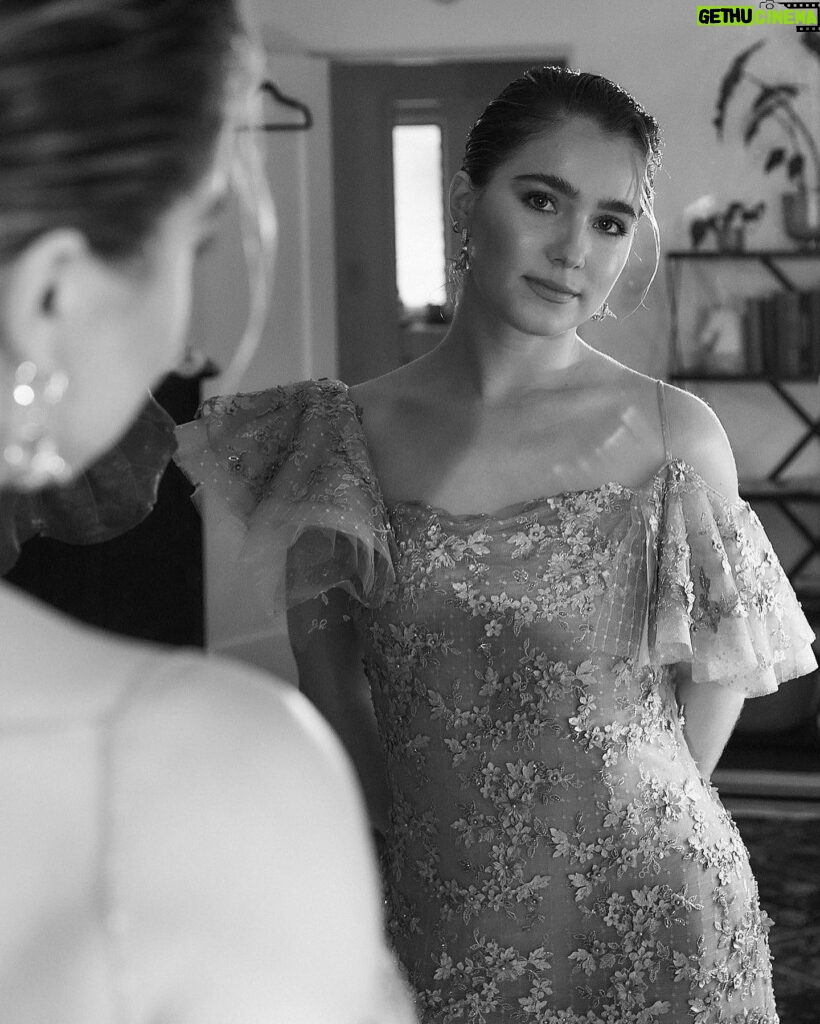 Haley Lu Richardson Instagram - this dress was custom made for me 🥹 thank you @rodarte & @seanknight