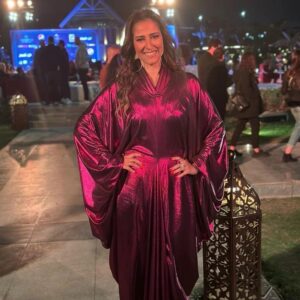 Hanan Motawie Instagram - سعدت بإحتفالية قناة النهار ووشوشة واشكرهم لحفاوتهم لمسلسل وعود سخية و سره الباتع 
Special thanks
Hair : @mostfadahab
Makeup: @samehhanafy 
Dress & Styling by : @yakancy 
كل الحب والتقدير ودائما رمضان يجمعنا❤️