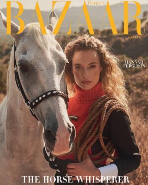 Hannah Ferguson Instagram - @harpersbazaargreece by @calebandgladys 
Stylist @st.raffi 
PR @is_olgaly 
MU @makeupbykellymcclain 
Hair @sheardeath