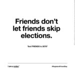 Hannah Kepple Instagram - 100 DAYS TILL ELECTION DAY!! step one: text FRIENDS to 26797 to make sure you’re registered step two: repost & tag 5 friends @eva.peterson @angelicalove__ @selahaustria @hailey.chey @frankaddisond